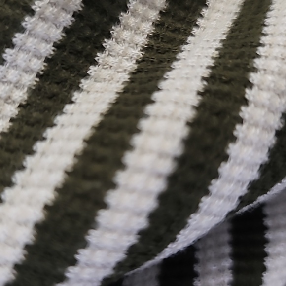 Vine & Love Green and White Striped Cardigan - Picture 7 of 7